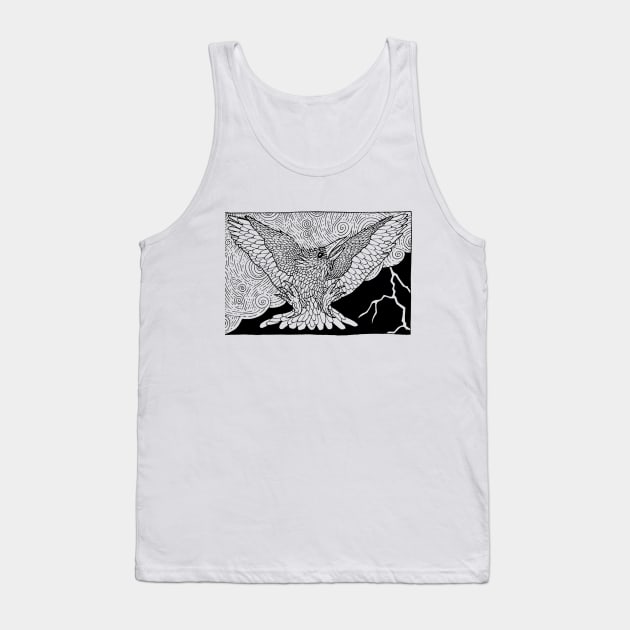 Thunderbird Bestiary Tank Top by Ballyraven